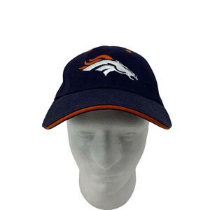 Denver Broncos Hat Men's Adjustable 100% Cotton Orange/Blue NFL Football Fan Cap